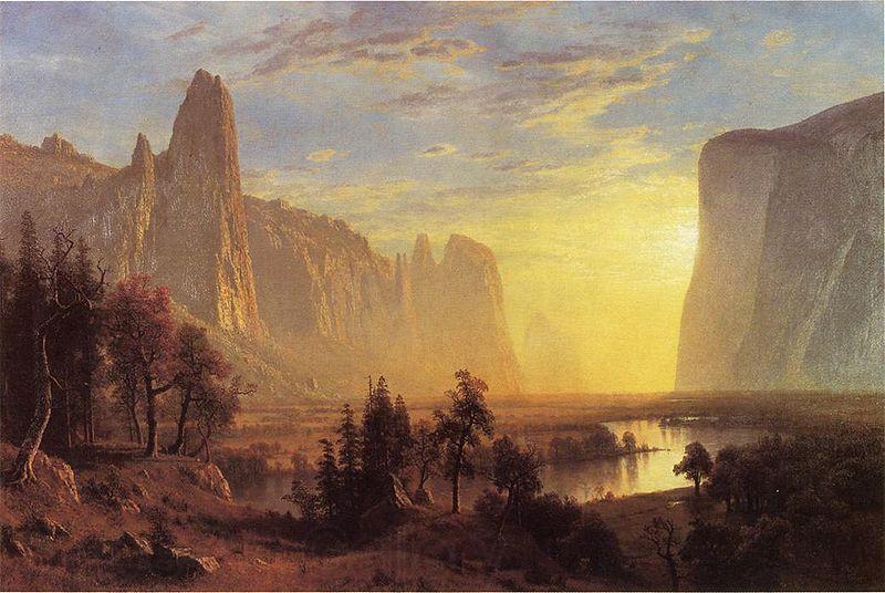 Albert Bierstadt Yosemite Valley, Yellowstone Park Germany oil painting art
